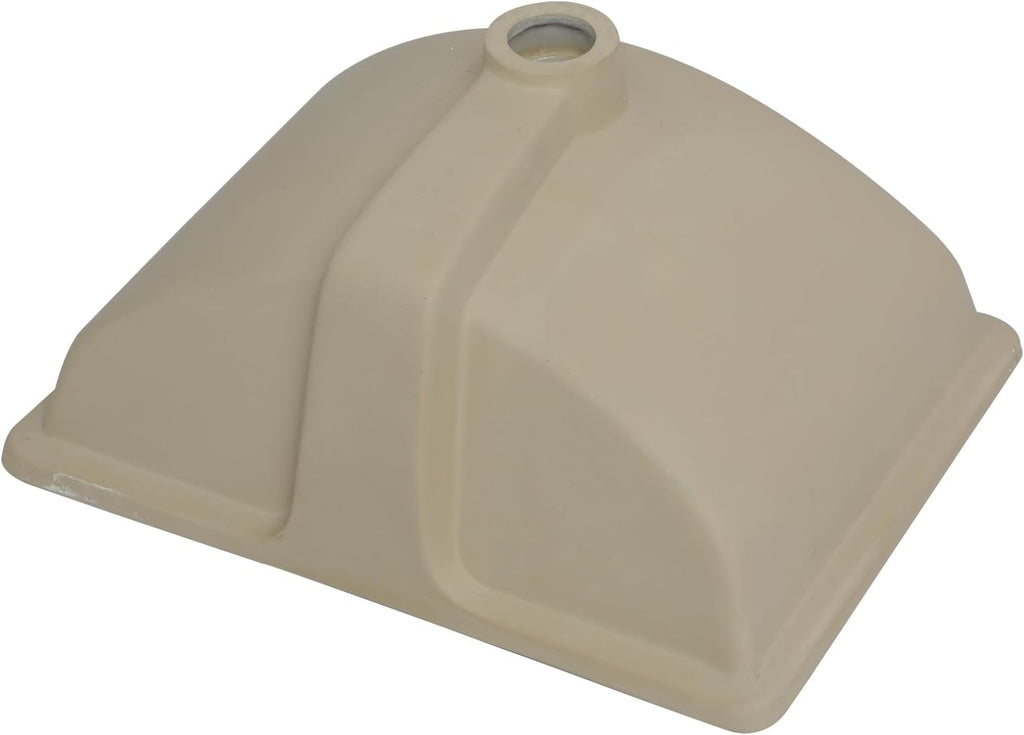 Undermount Bathroom Sink-Lofeyo 18''x14'' White Rectangle Bathroom Sink Porcelain Ceramic Sink Vanity Basin Lavatory Sink Rectangular Vessel Sink