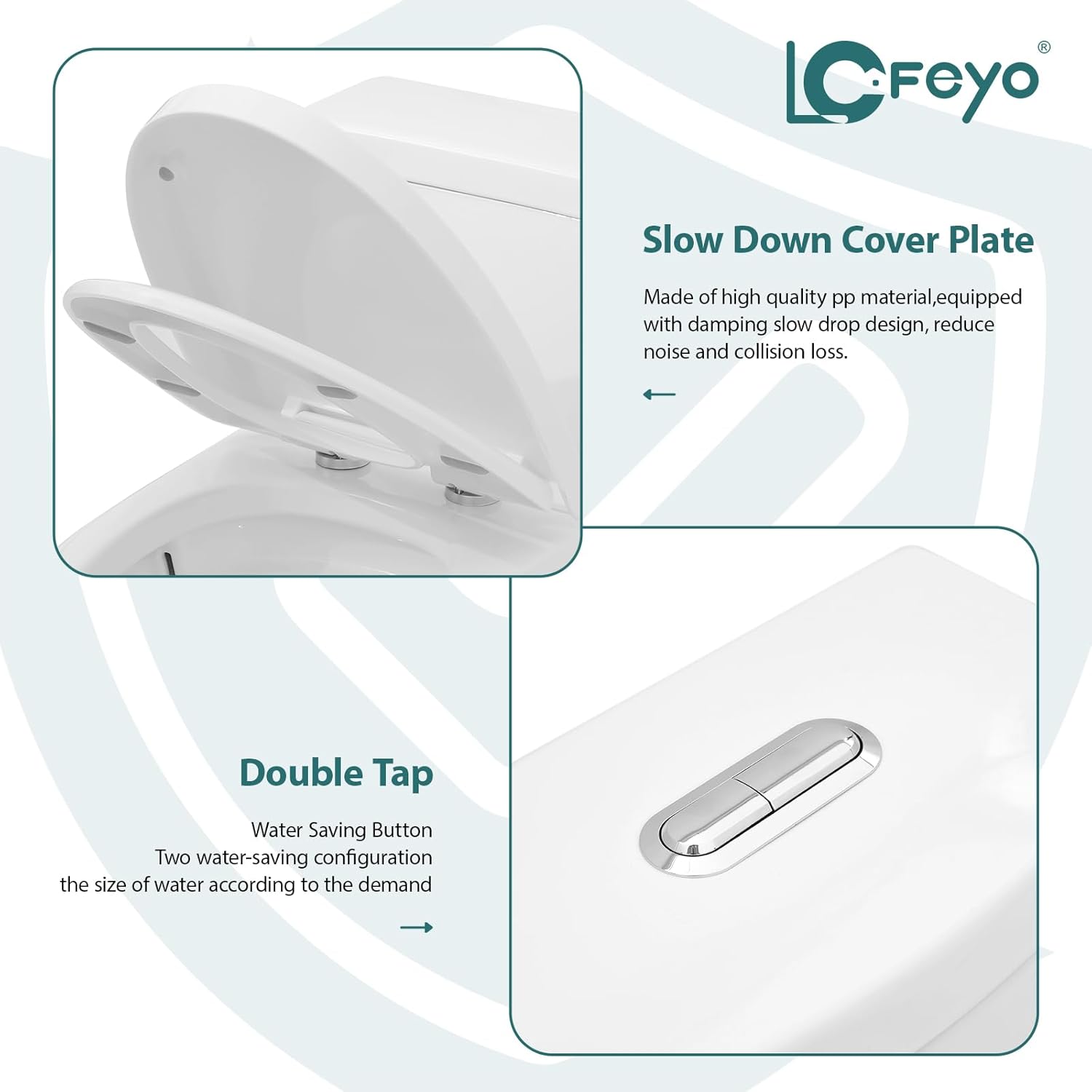 Elongated Dual Flush Toilet 0.8/1.28 GPF One Piece Toilet Compact Toilet Quick Flush Toilet With Comfortable Seat Hight Powerful Quick Modern Standard White Bathroom Toilet LOF-T1025