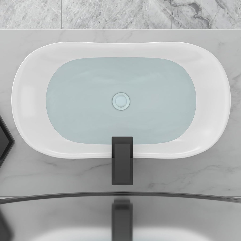 Bowl Sinks For Bathrooms 17in  x 11in  Oval White Vessel Sink Modern Boat Shape Artistic Basin Bathroom Vessel Sink Above Counter White Porcelain Ceramic Vessel Sink Small Deep Vessel Sink