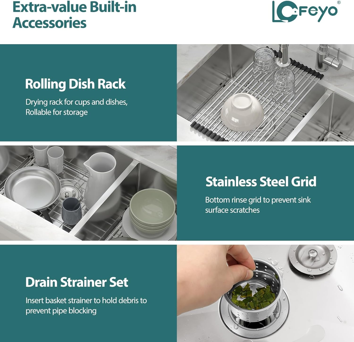 33 Kitchen Sink Double Bowl - Lofeyo 33 x 19 Stainless Steel Kitchen Sink 60/40 Double Basin 16 Gauge Round Corner Undermount Kitchen Sink Basin