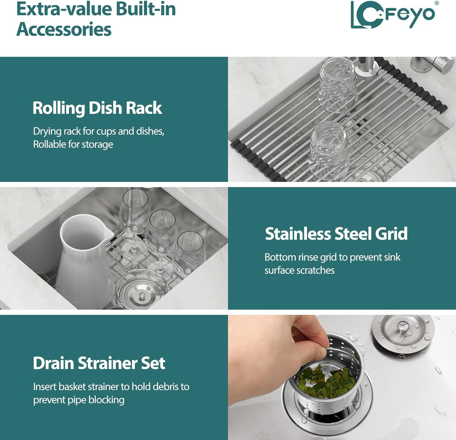 15in x17in  Stainless Bar Sink Undermount Wet Bar Prep Sink Stainless Steel 16 Gauge Single Bowl Deep Under Counter Outdoor RV Camper Garage Kitchen Sink Basin