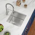 17in  x 17in  Undermount Bar Sink Square Wet Bar Prep Sink Stainless Steel 16 Gauge Single Bowl Undermount Deep Kitchen Rv Outdoor Garage Sink Basin