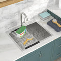 25 Utility Sink Drop in Stainless - Lofeyo 25in  x 22in  x 12in  Laundry Room Sink Topmount 16 Gauge Stainless Steel 12in  Deep Single Bowl Laundry Utility Sink Basin
