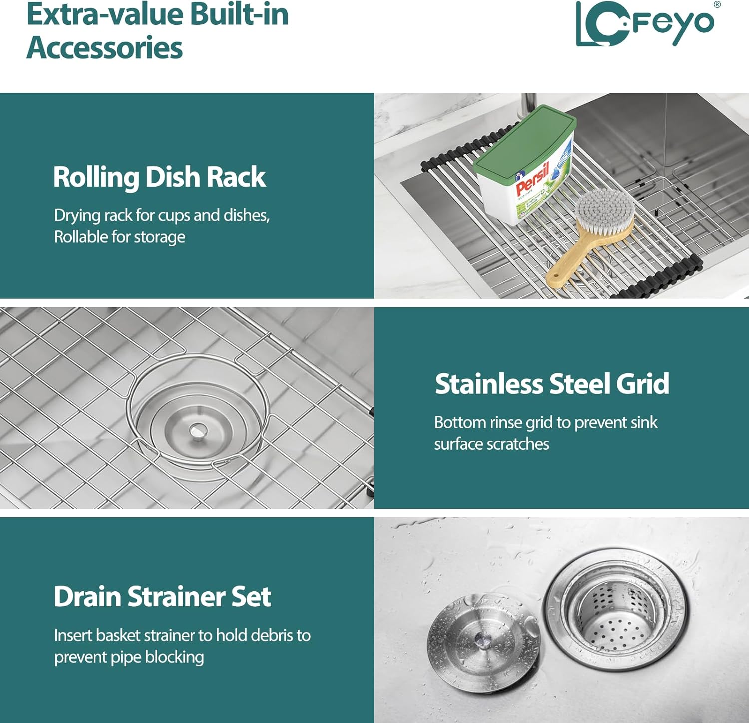 25 Utility Sink Drop in Stainless - Lofeyo 25in  x 22in  x 12in  Laundry Room Sink Topmount 16 Gauge Stainless Steel 12in  Deep Single Bowl Laundry Utility Sink Basin