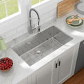 30 inch Undermount Kitchen Sink 30in x18in  Kitchen Sink 16 Gauge Stainless Steel Kitchen Sink Single Bowl Under Kitchen Sinks Modern Sink Deep kitchen Sink Under Counter Sink