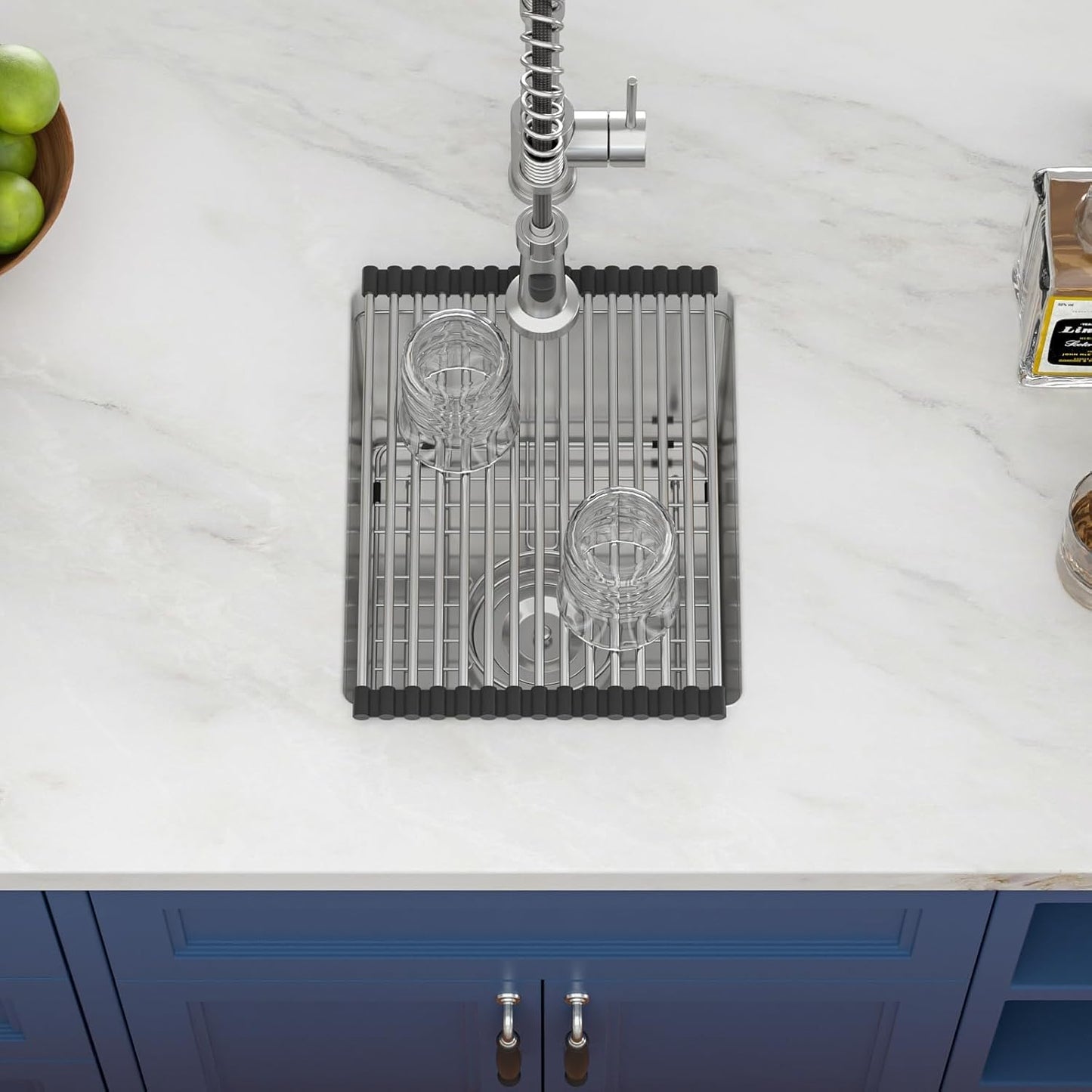 13in  x 15in  Bar Sink Undermount Kitchen Bar Sink Stainless Steel 16 Gauge Single Bowl Deep Undermount Bar Prep Sink Basin Rv Outdoor Garage