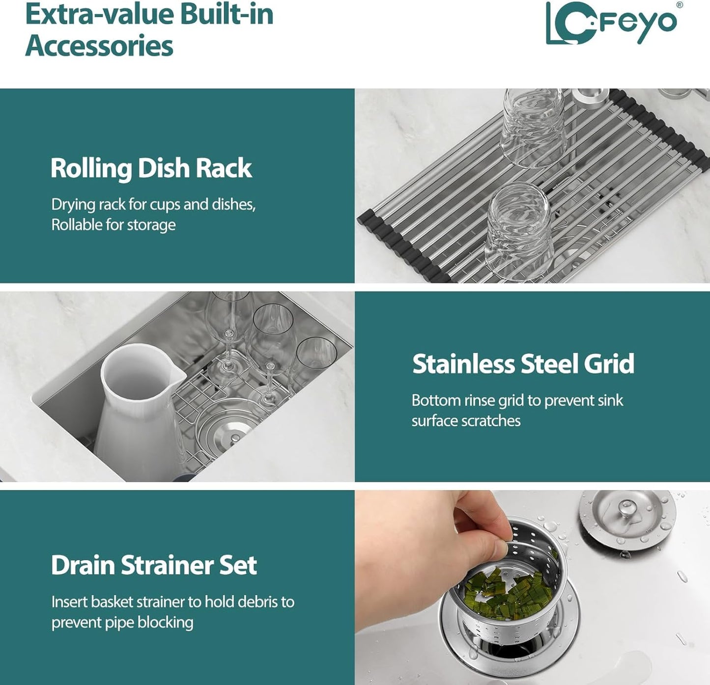 12in  x 18in  Stainless Bar Sink Undermount Wet Bar Prep Sink Stainless Steel 16 Gauge Single Bowl Deep Undermount Handmade Kitchen Sink Basin