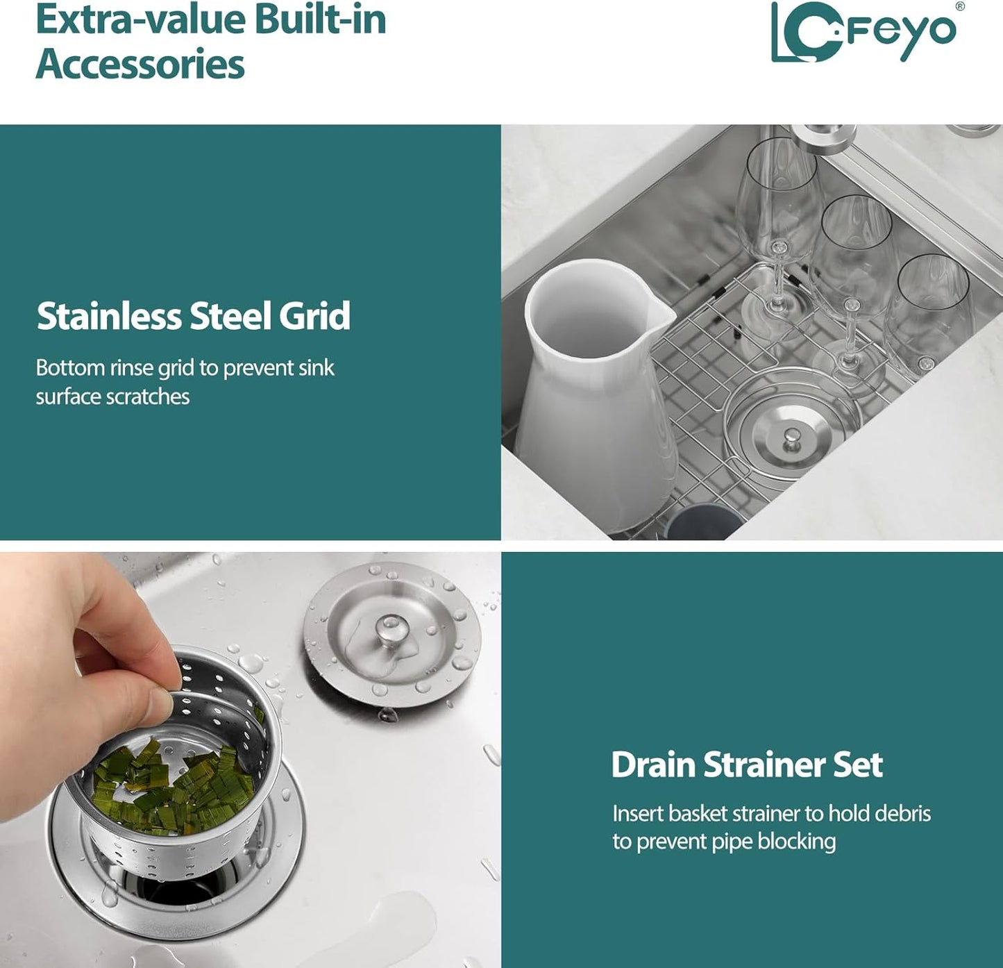 14 x 19 Inch Stainless Bar Sink Undermount Kitchen Bar Prep Sink Workstation 16 Gauge Stainless Steel Single Bowl Under Counter Kitchen Sink Bar Prep RV Sink Basin with Accessories