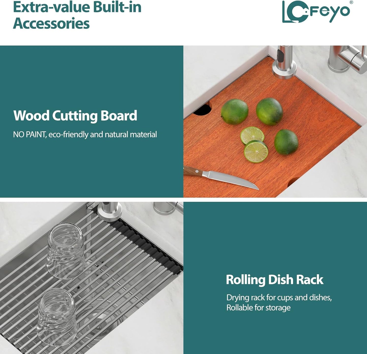 14 x 19 Inch Stainless Bar Sink Undermount Kitchen Bar Prep Sink Workstation 16 Gauge Stainless Steel Single Bowl Under Counter Kitchen Sink Bar Prep RV Sink Basin with Accessories